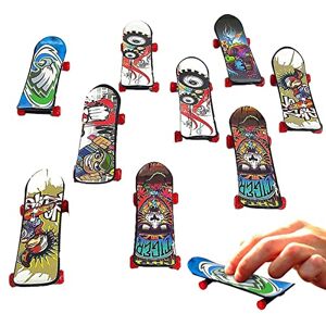 Lumiscent Skate Boards Finger, Skateboard Fingerboards Finger Toys Pack, Chic Finger Skateboards Kids, Finger Skateboard With Various Patterns For Kids Finger Skater, Teen Adult Party Favor