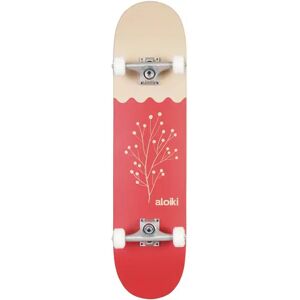 Aloiki Leaf Complete Skateboard (Red)  - Red;Brown - Size: 7.75