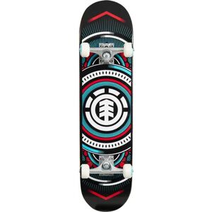 Element Complete Skateboard (Hatched Red)  - Black;Red;Blue - Size: 8