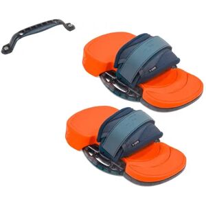 F-One Platinium 3 Handle +Kiteboarding Bindings (Orange/Blue)  - Orange;Blue - Size: 3.5-8 EU