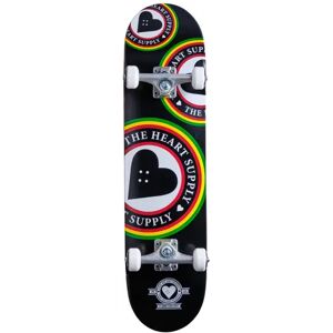 Heart Supply Orbit Logo Complete Skateboard (Black/White/Red)  - Black;White;Red - Size: 7.75