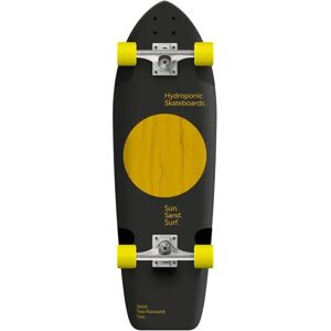 Hydroponic Square Complete Cruiser Skateboard (Lunar Black/Yellow)  - Black;Yellow