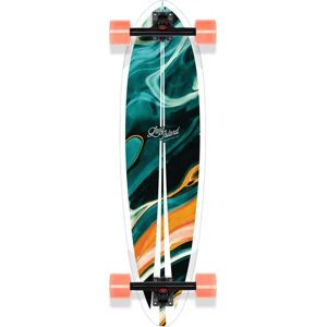 Long Island Pintail Complete Longboard (Teal)  - Teal;Orange;White