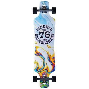 Madrid Spade Drop-Thru Complete Longboard (Chroma)  - White;Yellow;Blue