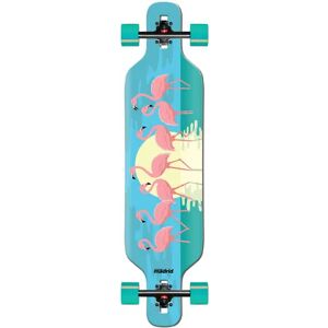 Madrid Trance Drop-Thru Complete Longboard (Flamingos)  - Blue;Pink;Yellow