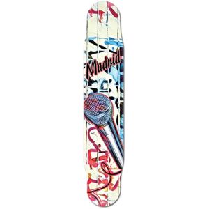 Madrid Fibreglass Longboard Deck (Mic)  - White;Red