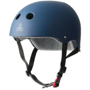Triple Eight Certified Sweatsaver Skate Helmet (Navy Rubber)  - Blue - Size: Large