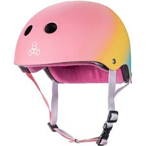 Triple Eight Certified Sweatsaver Skate Helmet (Shaved Ice)  - Pink;Orange;Blue - Size: Small