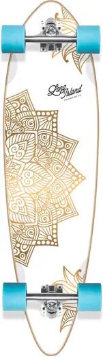 Photos - Skateboard Long Island Pintail Complete Longboard  - White;Gold (Mandala Essential)