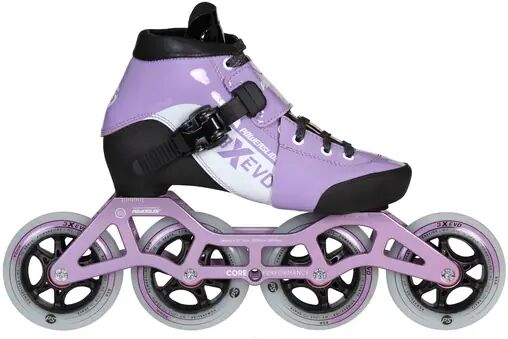 Photos - Roller Skates POWERSLIDE 3X Evo Adjustable Inline Speed skates Kids  - Purple; (Lavender)