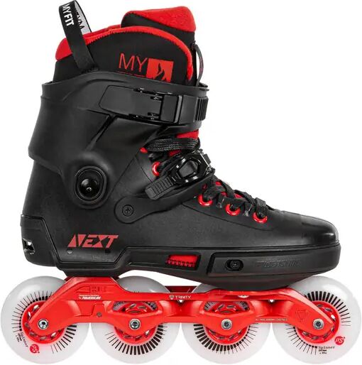 Photos - Roller Skates POWERSLIDE Next Black Red 80 Freeskates  - Black;Red - Size: 5-6 EU (Black)