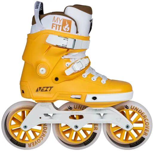 Photos - Roller Skates POWERSLIDE Next Mustard 125 Freeskates  - Yellow;White - Size: 6. (Mustard)
