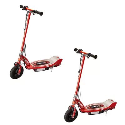Razor E100 Kids Motorized 24 Volt Electric Powered Ride On Scooter, Red (2 Pack), Brt Red