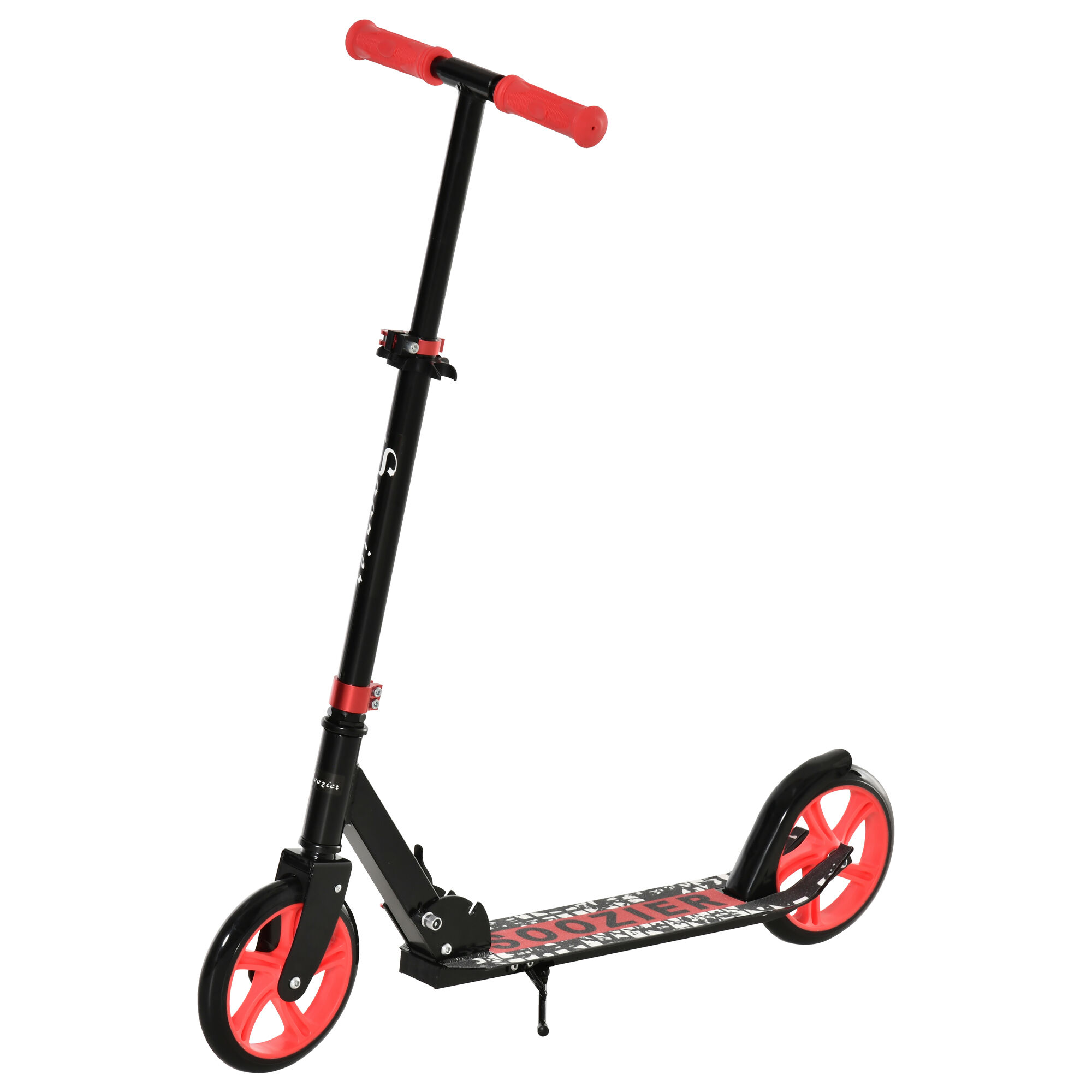 Soozier Adjustable Kick Scooter, Foldable, Lightweight Aluminum, Big Wheels, for Adults & Kids   Aosom.com