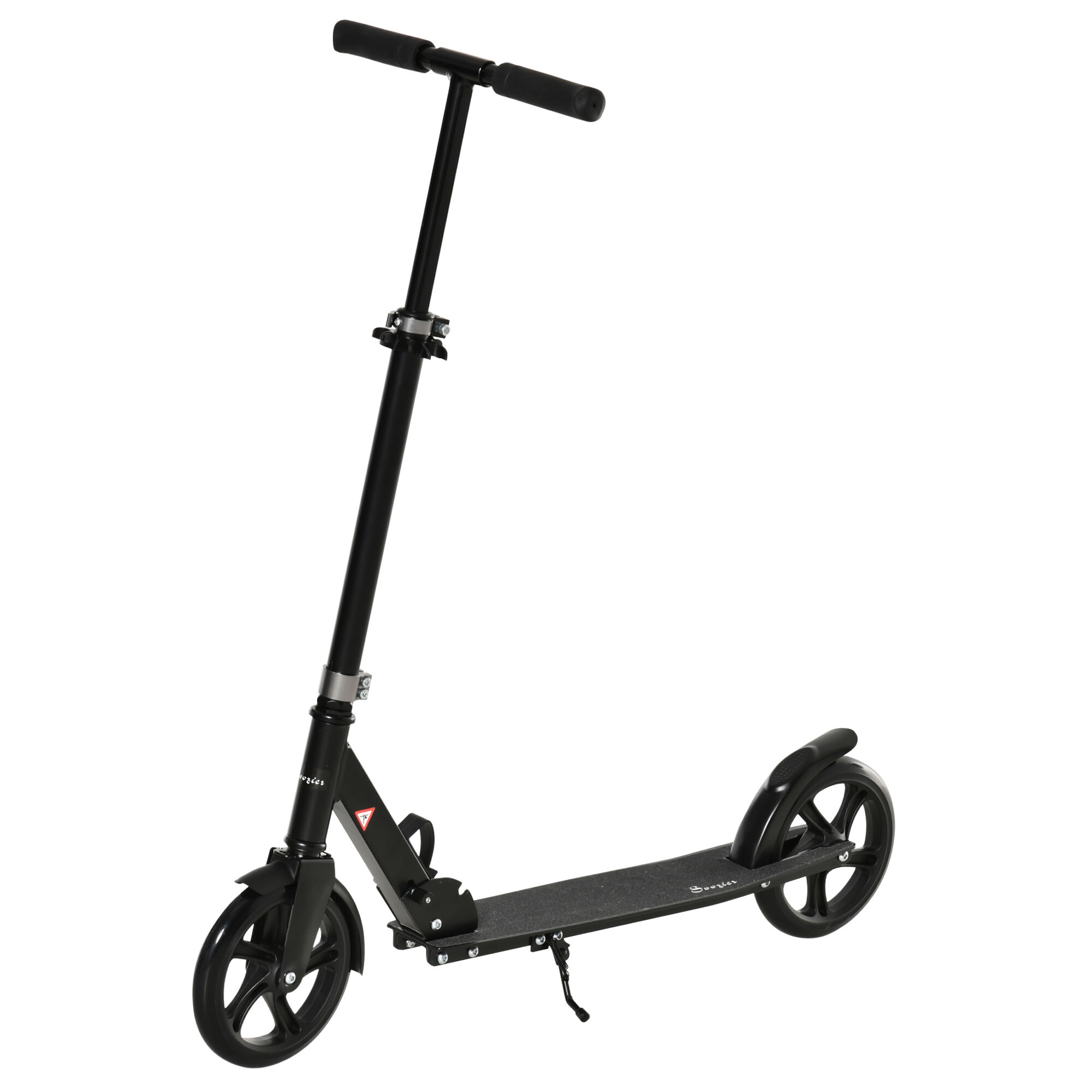 Soozier Adjustable Folding Kick Scooter for Teens & Adults, Big Wheels for Smooth Rides, Easy Transport   Aosom.com