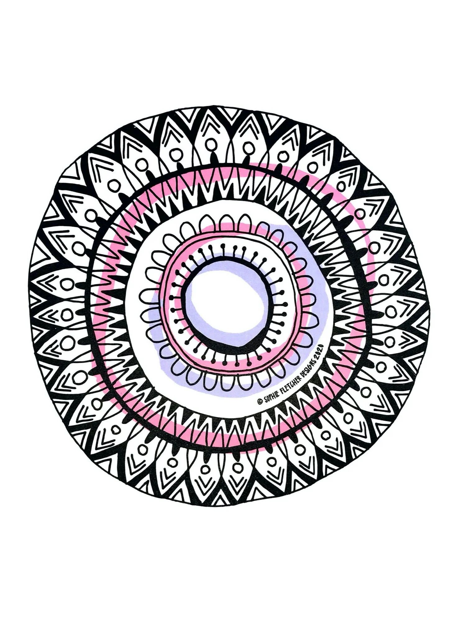 Sophie Fletcher Balance - Vinyl Decal Sticker - Pink, Large / Pink