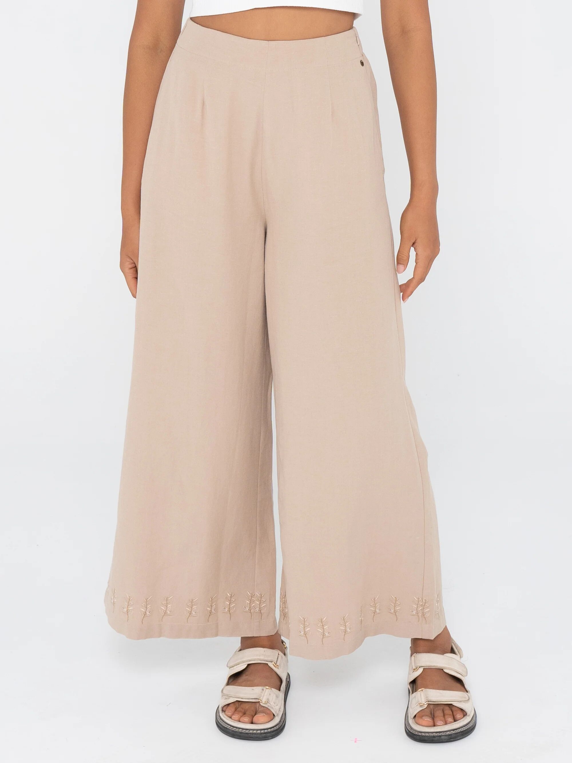 Rusty Sandra Wide Leg Pant Rusty Australia, 10 / Clay