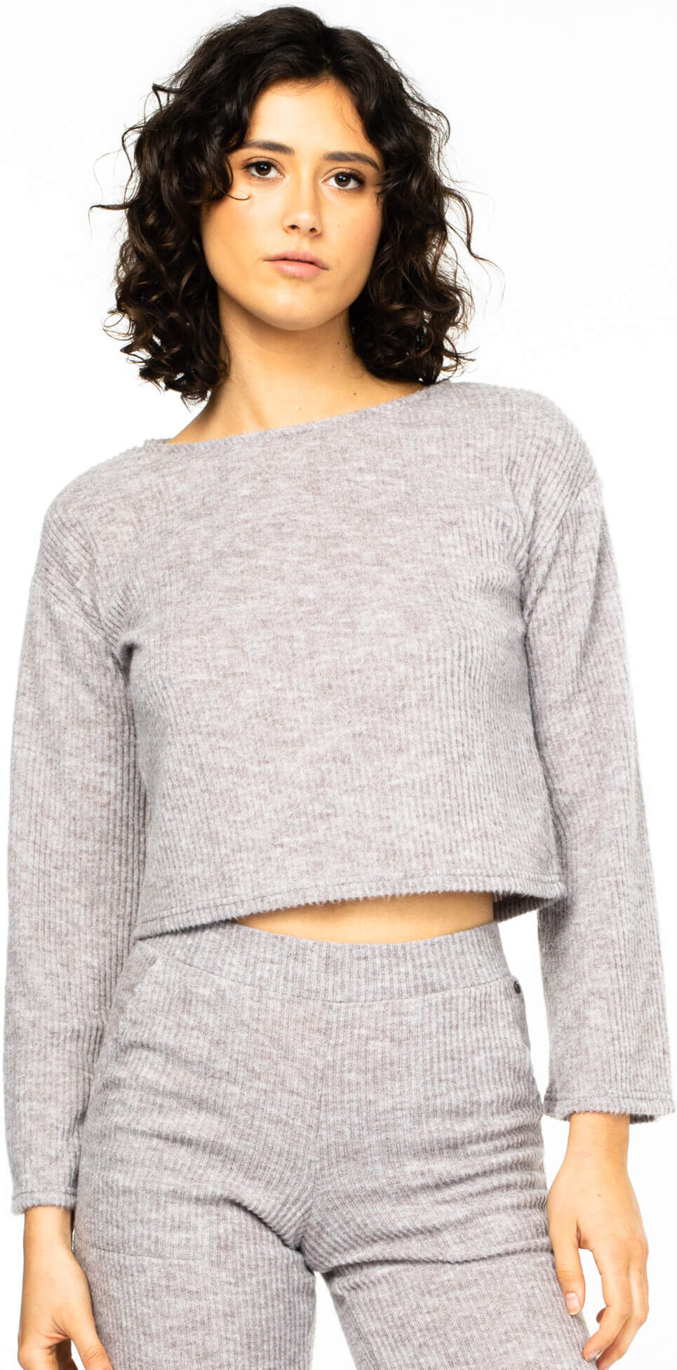 Rusty My Way Long Sleeve Top - Bark Rusty Australia, 14 / Bark