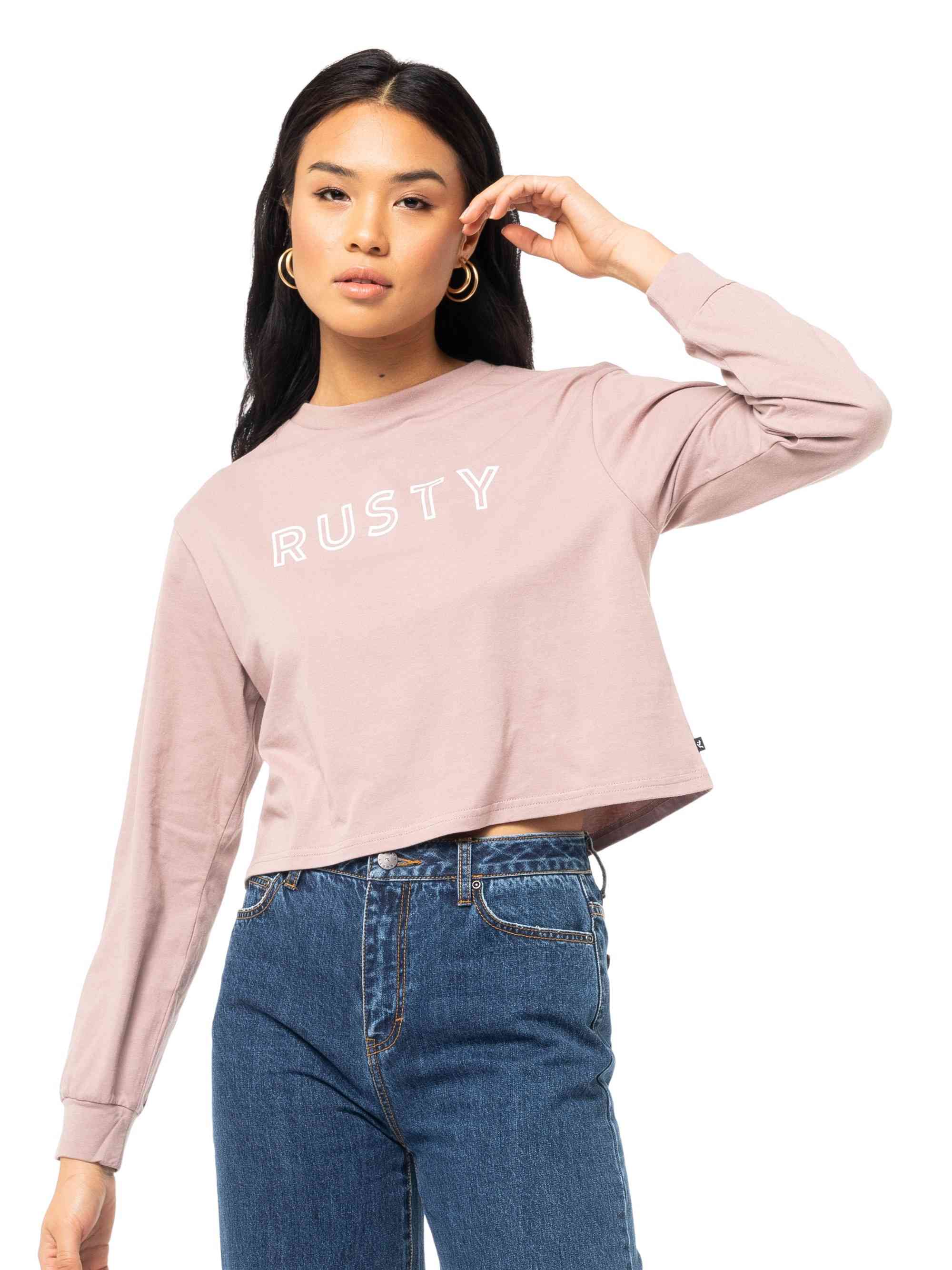 Rusty Must Essentials Long Sleeve Tee - Lilac Dusk Rusty Australia, 12 / Lilac Dusk