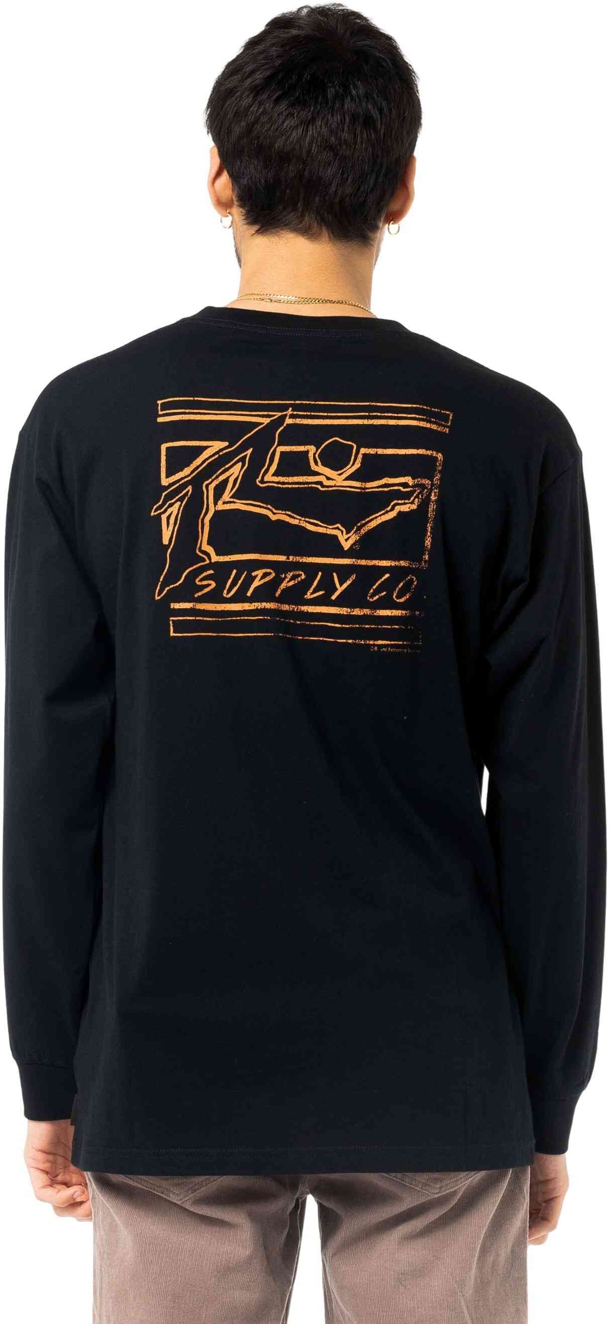 Rusty Riot Long Sleeve Tee - Black Rusty Australia, M / Black