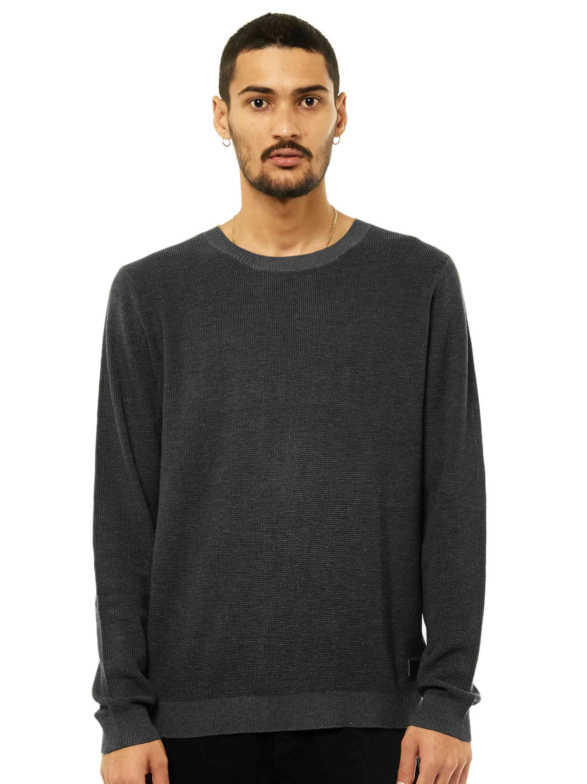 Rusty Cradle Lightweight Crew Knit - Savanna Rusty Australia, XL / Washed Black