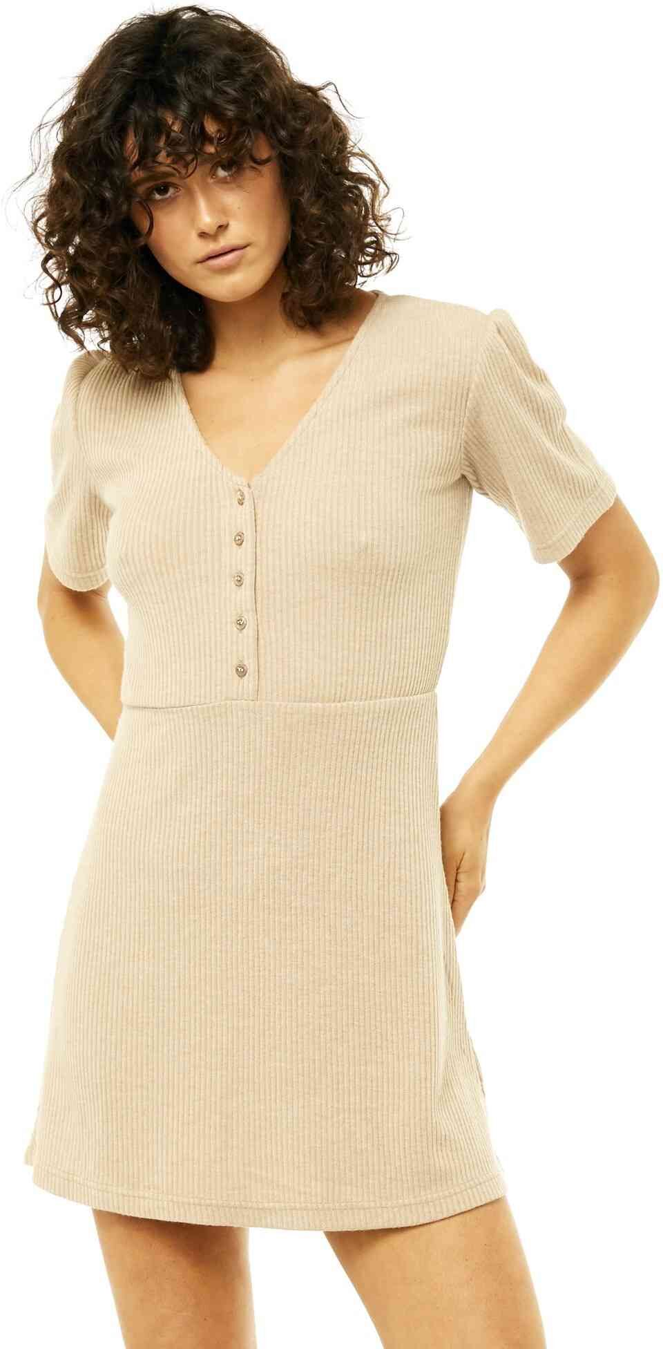 Rusty My Way Dress - Light Fennel Rusty Australia, 10 / Light Fennel