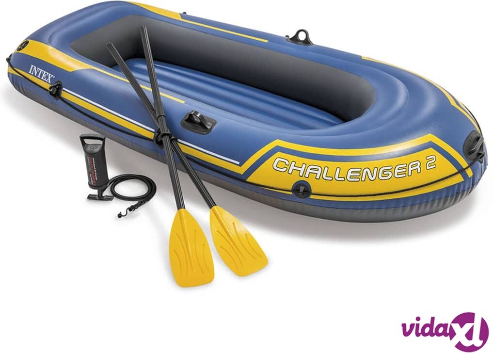 Intex Challenger 2 Set Inflatable Boat with Oars and Pump