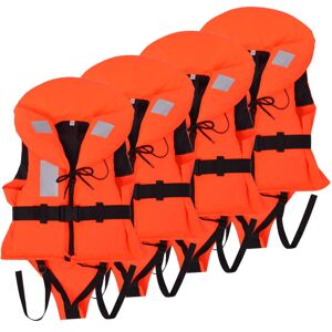 vidaXL Kinderschwimmweste 4 Stk. 100 N 20-30 kg - Orange