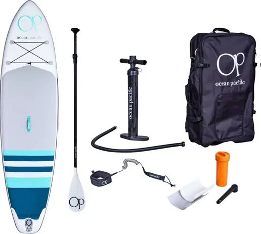 Ocean Inflatable Paddle Board Ocean Pacific Malibu All Round 10'6 (Weiß/Grau/Petrol)