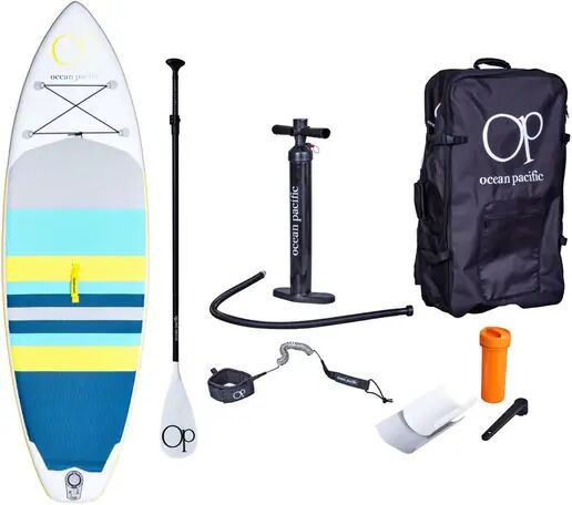 Ocean Inflatable Paddle Board Ocean Pacific Sunset All Round 9'6 (Weiß/Grau/Gelb)