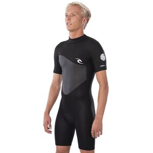 Rip Curl Omega Shortsleeve Spring 1.5mm Wetsuit Black - schwarz