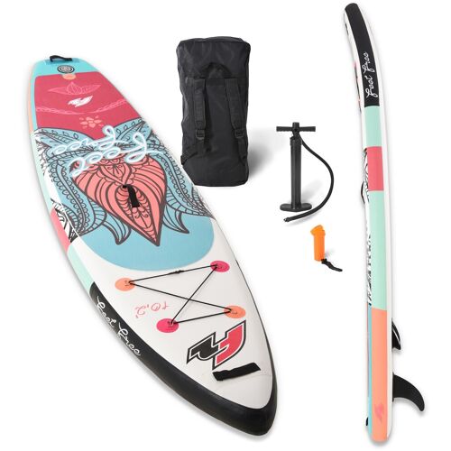 F2 SUP-Board F2 „Feel Free o. Paddel“ Wassersportboards Gr. 10,2 310 cm, pink Stand Up Paddle