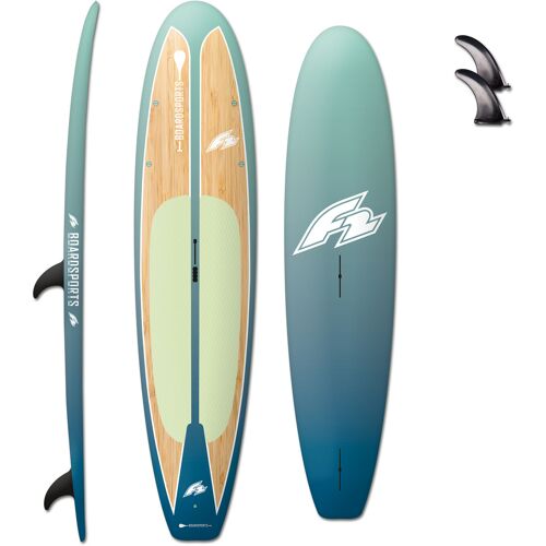 F2 SUP-Board F2 „Ride Pro Bamboo“ Wassersportboards Gr. 10,4 317 cm, grün Stand Up Paddle