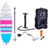 Ocean Pacific Sunset All Round 9'6 Inflatable Paddle Board (Weiß/Grau/Pink)