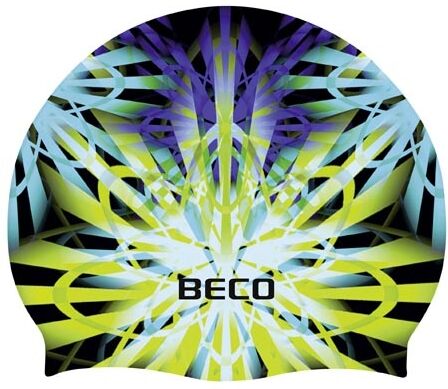 Beco unisex Schwimmkappe Silikonprint grün Einheitsgröße