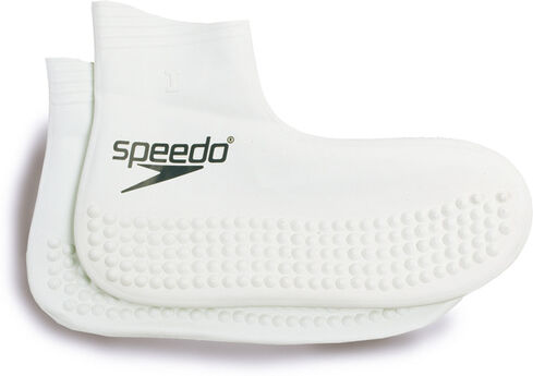 Speedo schwimmbadsocken rutschfester junior latex weiss