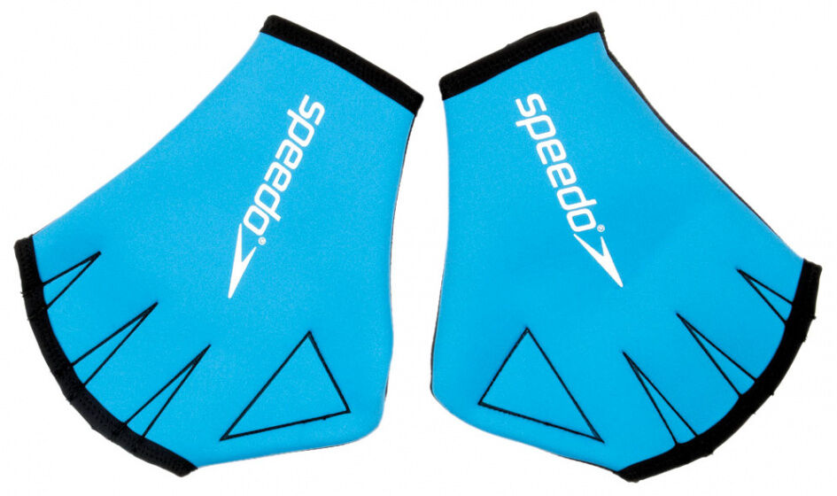 Speedo schwimmhandschuhe Neopren blau Größe L