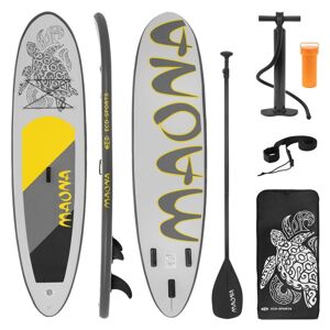 ECD-Germany Surfbræt Stand Up Paddle SUP bord Maona padle bord oppustelige Grå 308 cm