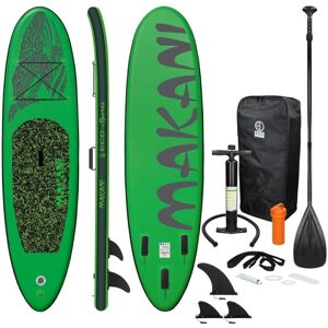 ECD-Germany Surfbræt Stand Up Paddle SUP bord Makani padle bord oppustelig grøn 320cm