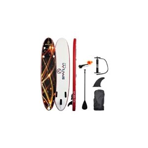 Spartan Gear Spartan Paddleboard SUP inflatable board with paddle and accessories Spartan SUP 10' Brown-Red