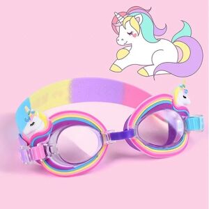 Svømmebriller til børn Unicorn Anti-Fog Svømmebriller Clear Version Svømmebriller Poolbriller med justerbar rem til unge småbørn drenge piger