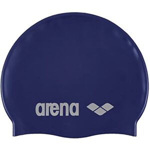 ARENA Unisex Classic Silicone Swimming Cap, Reinforced Edges, Less Slipping, Soft, blue