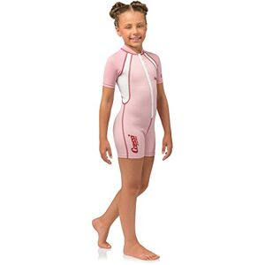 Cressi Kid Shorty Wetsuit 1.5 mm Shorty Wetsuit for Children Ultra Stretch Neoprene, Pink/White, M (3 Years)
