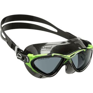 Cressi Unisex Schwimmbrille Planet, schwarz/limette, one size, DE202767