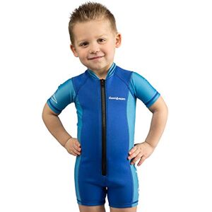 Cressi Kid Shorty Wetsuit 1.5 mm Shorty Wetsuit for Children Ultra Stretch Neoprene, Blue/Light Blue, M (3 Years)