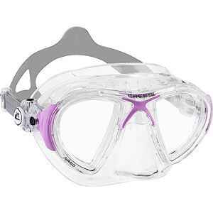 Cressi Nano Compact Low Volume Scuba-Freediving-Snorkeling Mask (Made in Italy), Clear/Lilac