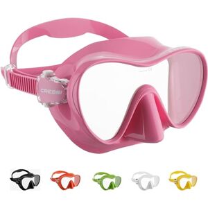 Cressi F1 Frameless Mask for Diving and Snorkelling Sizes L S, pink, l