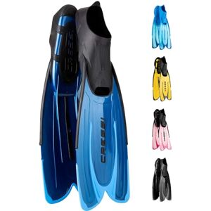 Cressi Agua Premium Fins Self-Adjusting for Diving, Apnoea, Snorkelling and Swimming, blue, 43/44