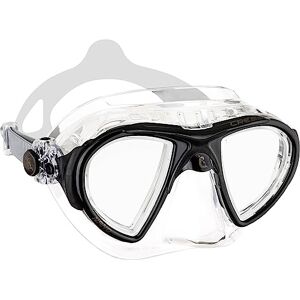 Cressi Nano Compact Low Volume Scuba-Freediving-Snorkeling Mask (Made in Italy), Clear/Black