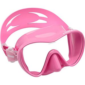 Cressi F1 Frameless Mask for Diving and Snorkelling Sizes L S, pink, s